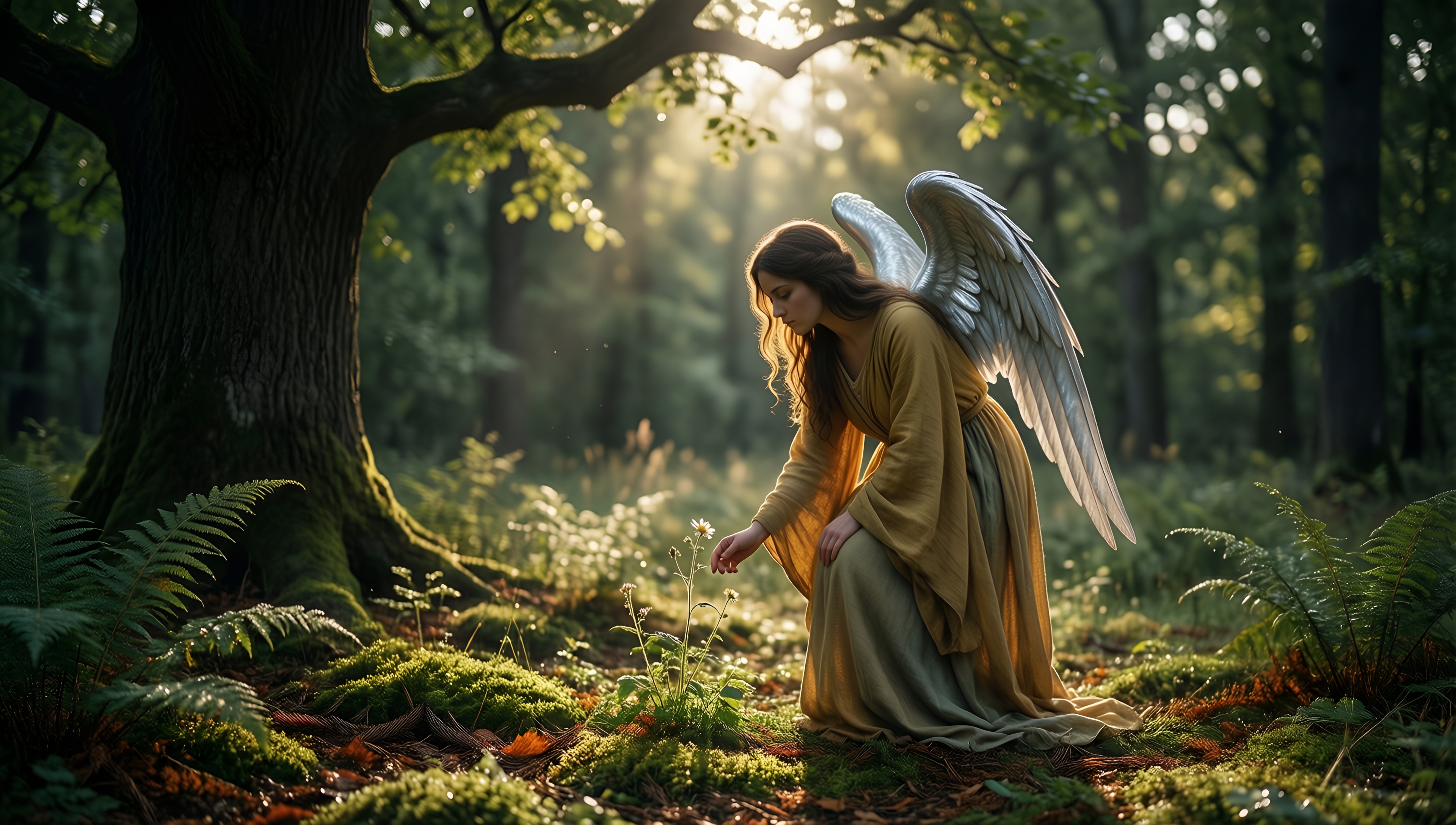 Enchanted Forest Guardian 1 - AI generated wallpaper