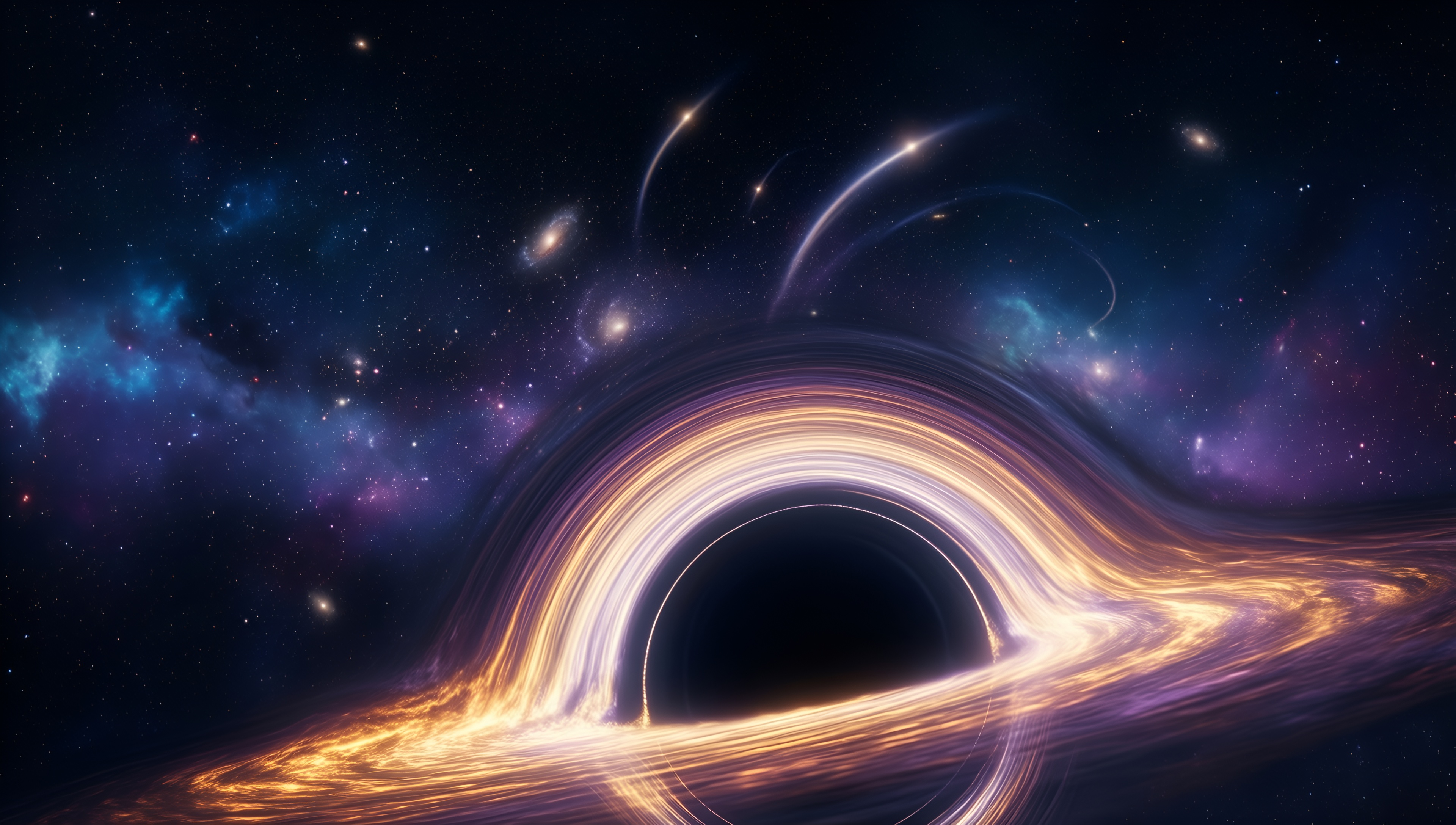 Cosmic Whirlpool 1 - AI generated wallpaper