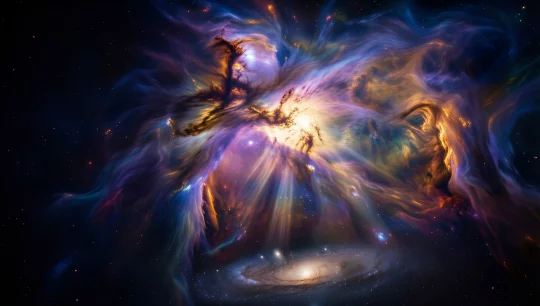 Cosmic Nebula In Space 1