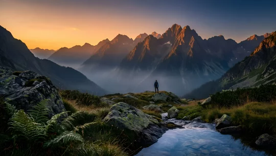Majestic Mountain Sunset