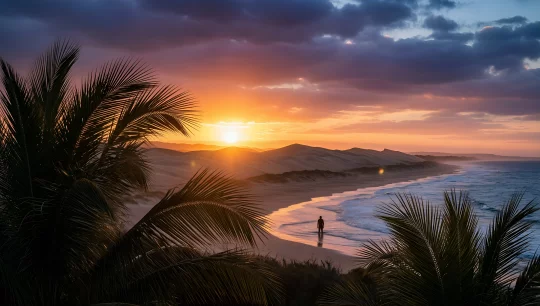 Sunset Serenity On The Beach 1