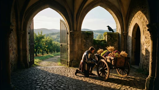 Medieval Knight at the Gates