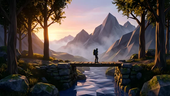 Geometric Landscape Adventure